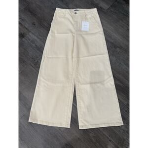 Kancan Wide Leg Khaki Trouser Pants Women's 7/27 - NWT